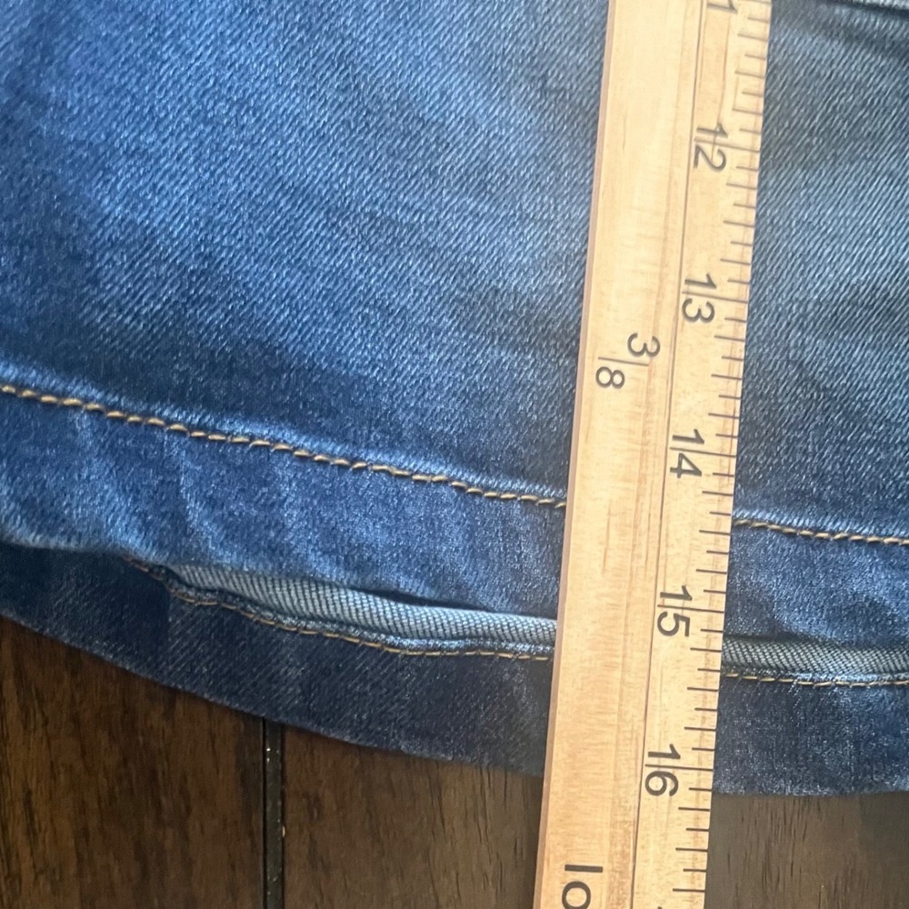 One5One Denim Shorts Women 10/30 Blue Excellent Mid Rise Double Button Utility - Picture 8 of 9